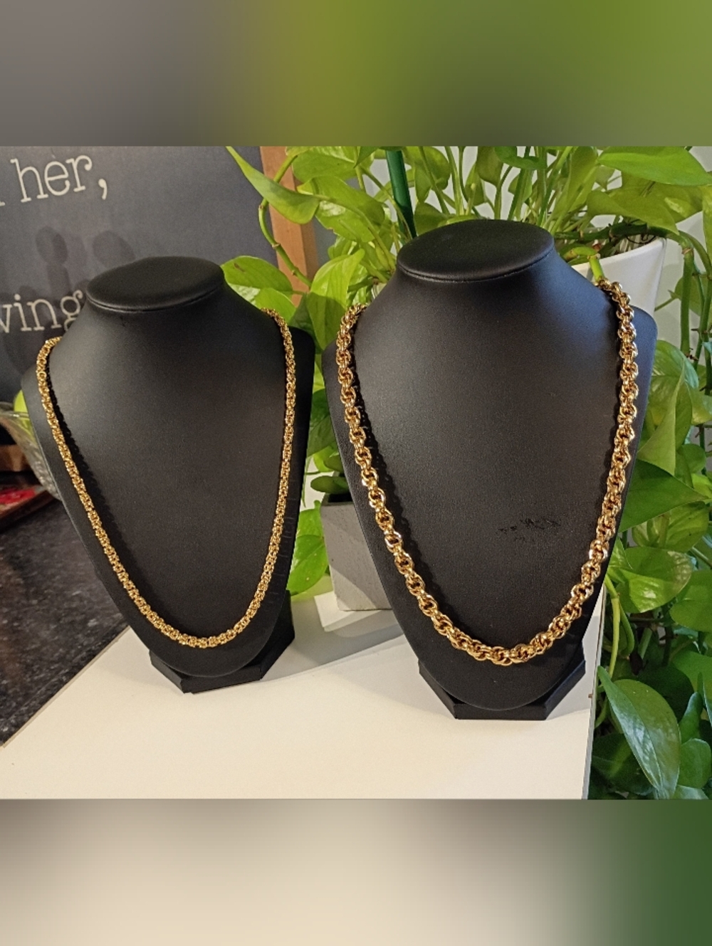Classic Gold Tone Rope Chain Necklace - Women's Jewelry - Picture 2 of 7